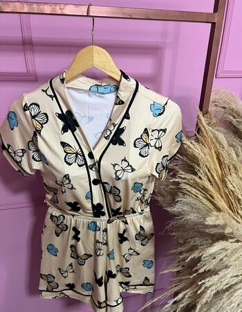 imagem PIJAMA AMERICANO SUED COM MANGA 641 BORBOLETA
