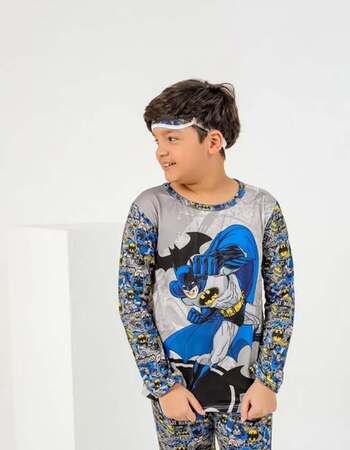 imagem PIJAMA INFANTIL MASCULINO SUED 785 CINZA AZUL ESCURO