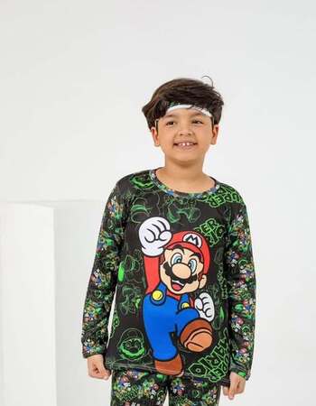 imagem PIJAMA INFANTIL MASCULINO SUED 785 VERDE