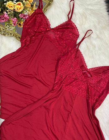 imagem CAMISOLA BICOLOR DE MICROFIBRA VERMELHO REF 092