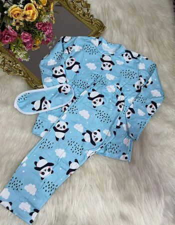 imagem PIJAMA INFANTIL INVERNO FEMININO SUED 784S PANDA