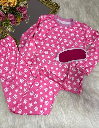 imagem PIJAMA INFANTIL INVERNO FEMININO SUED 784S PANDA