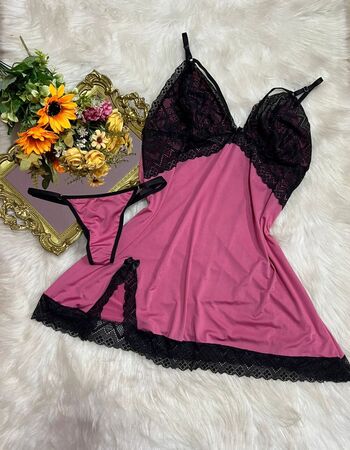 imagem CAMISOLA  DE MICROFIBRA PLUS ROSA TYFFANI 00007