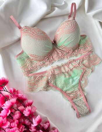imagem CONJUNTO PREMIUM ROSE E VERDE
