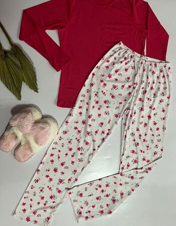 imagem PIJAMA SUED CANELADO 683 PINK