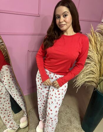 imagem PIJAMA SUED CANELADO 683 VERMELHO