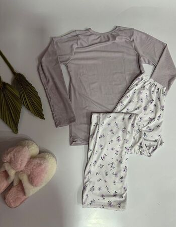 imagem PIJAMA SUED CANELADO 683 LILAS