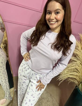 imagem PIJAMA SUED CANELADO 683 LILAS