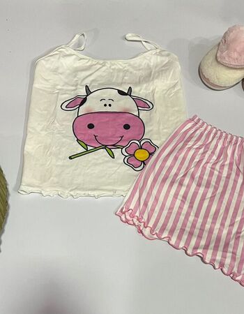 imagem PIJAMA SUED PLUS PF70 030070 VAQUINHA