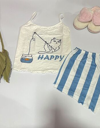 imagem PIJAMA SUED PLUS PF70 030070 CAT BRANCO