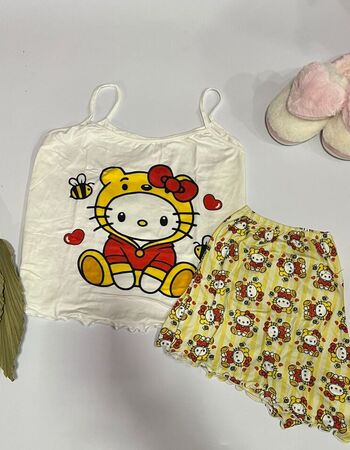 imagem PIJAMA SUED PLUS PF70 030070 CAT AMARELO