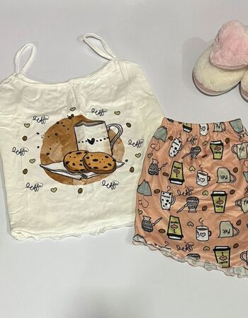imagem PIJAMA SUED PLUS PF70 030070 BISCOITO