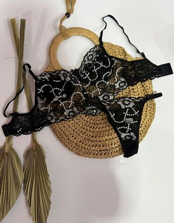 imagem CONJUNTO TULE BORDADO 125310 PRETO