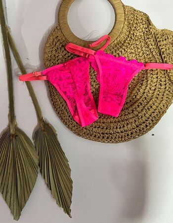 imagem CALCINHA RENDA 172052 ROSA NEON