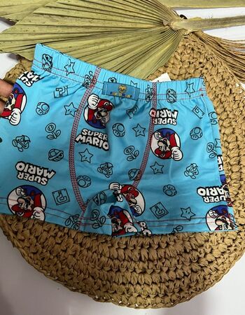 imagem CUECA POLIESTER PMG 001146 AZUL INTERROGAÇÃO 
