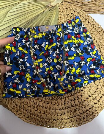 imagem CUECA POLIESTER PMG 001146 AZUL PERSONAGENS AMARELO SAPATO