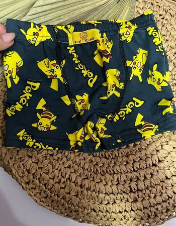 imagem CUECA POLIESTER PMG 001146 PRETO AMARELO POK