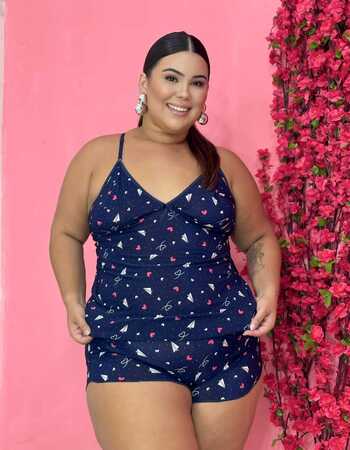imagem SHORTDOLL LIGANET PLUS 772021 AZUL AVIAOZINHO