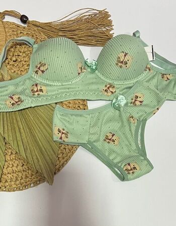 imagem CONJUNTO 10202 PP VERDE URSO