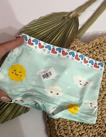 imagem CALCINHA BOX INFANTIL 87978 AZUL CLARO  NUVEM
