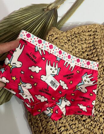 imagem CALCINHA BOX INFANTIL 87978 ROSA PINK UNICORNIO