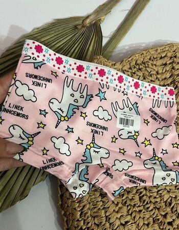 imagem CALCINHA BOX INFANTIL 87978 ROSE UNICORNIO