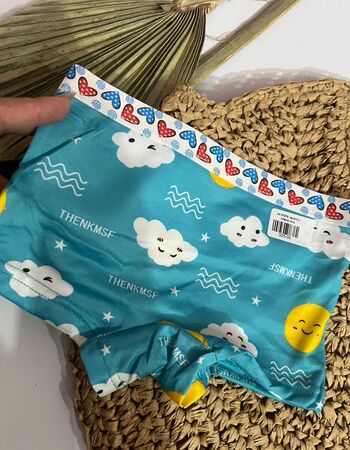 imagem CALCINHA BOX INFANTIL 87978 NUVEM AZUL