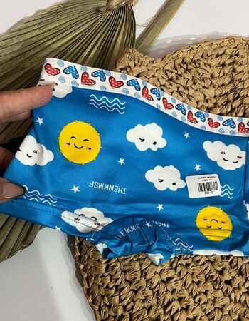 imagem CALCINHA BOX INFANTIL 87978 NUVEM AZUL ESCURO