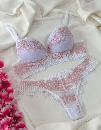 imagem CONJUNTO PREMIUM 90028 BRANCO COM ROSE