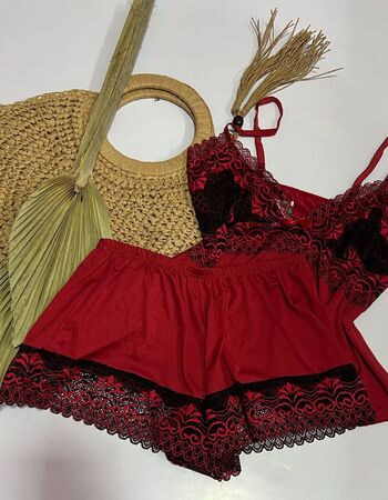 imagem SHORTDOLL MICROFIBRA 00742 VERMELHO