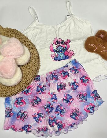 imagem PIJAMA DE SUED ESTAMPADO 003005 LILAS ROXO