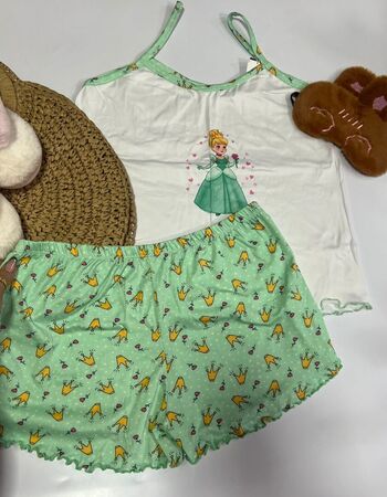 imagem PIJAMA DE SUED ESTAMPADO 003005 VERDE PRINCESA