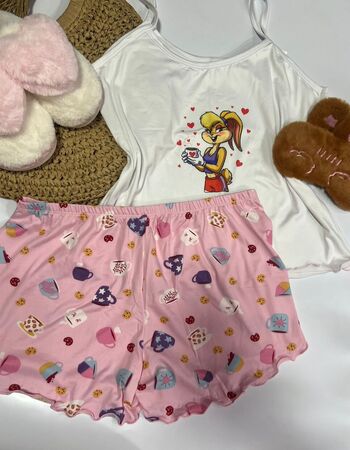 imagem PIJAMA DE SUED ESTAMPADO 003005 COELHO
