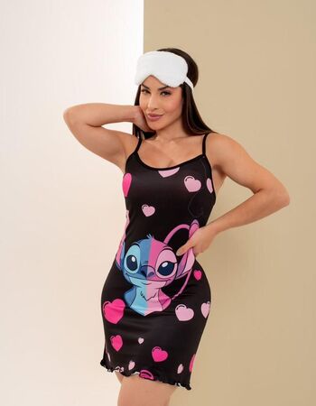 imagem CAMISOLA BLOGUERINHA C70 000770 PRETO DOIS ROSTOS