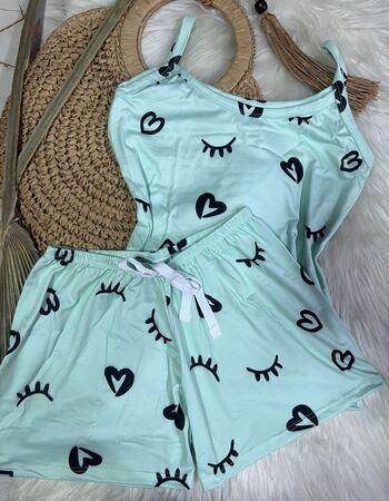 imagem PIJAMA DE SUED ESTAMPADO 631 CÍLIOS