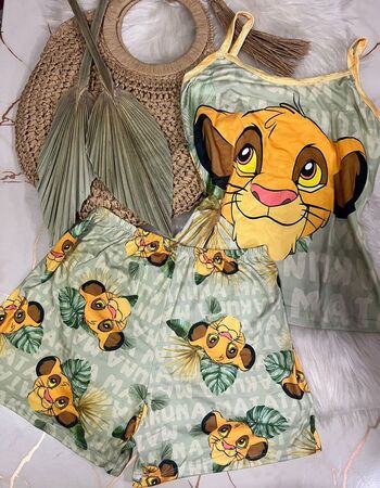 imagem PIJAMA DE SUED ESTAMPADO 631 LEAO
