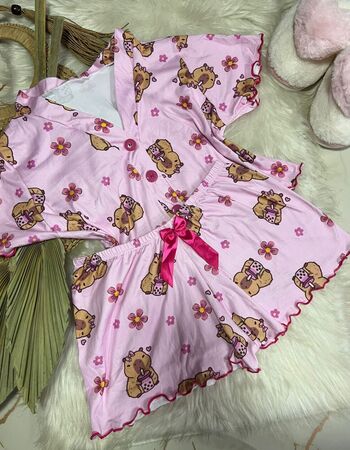 imagem PIJAMA BLOGUERINHA AMERICANO 6090 CAPIVARA