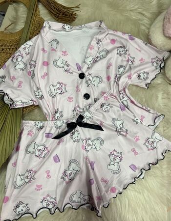 imagem PIJAMA BLOGUERINHA AMERICANO 6090 ROSA CAT