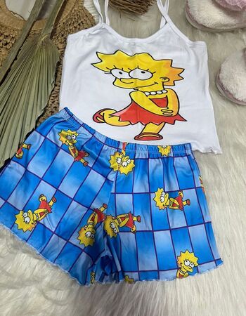 imagem PIJAMA  INFANTIL  05667 AZUL QUADRADOS