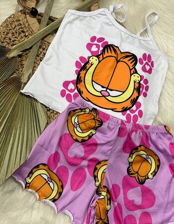 imagem PIJAMA  INFANTIL  05667  lilas e rosa  cat