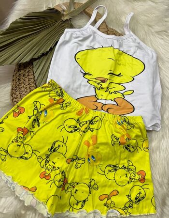 imagem PIJAMA  INFANTIL  05667  amarelo