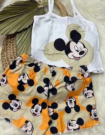 imagem PIJAMA  INFANTIL  05667 nude e laranja