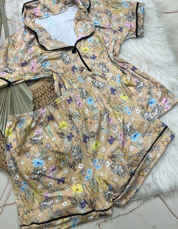 imagem PIJAMA AMERICANO SUED marron