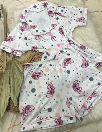 imagem PIJAMA AMERICANO SUED  branco