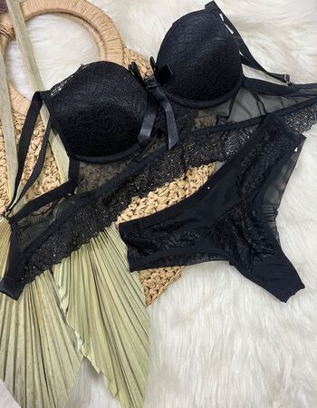 imagem CONJUNTO Tule PRETO 109855