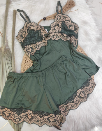 imagem SHORTDOLL MICROFIBRA 00742 VERDE DOURADO