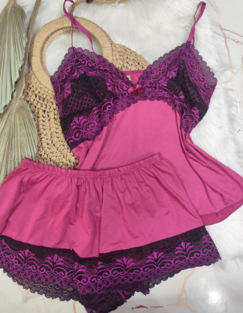 imagem SHORTDOLL MICROFIBRA 00742 ROSA PRETA
