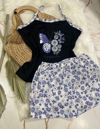 imagem PIJAMA  ALÇA 205 flor preto 000015