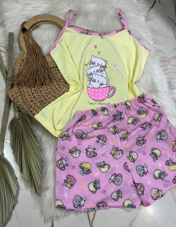 imagem PIJAMA  ALÇA 205 amarelo cat 000015