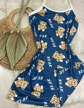 imagem CAMISOLA SUED 00628 URSO AZUL